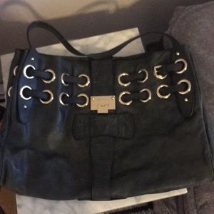 Large jimmy choo leather bag